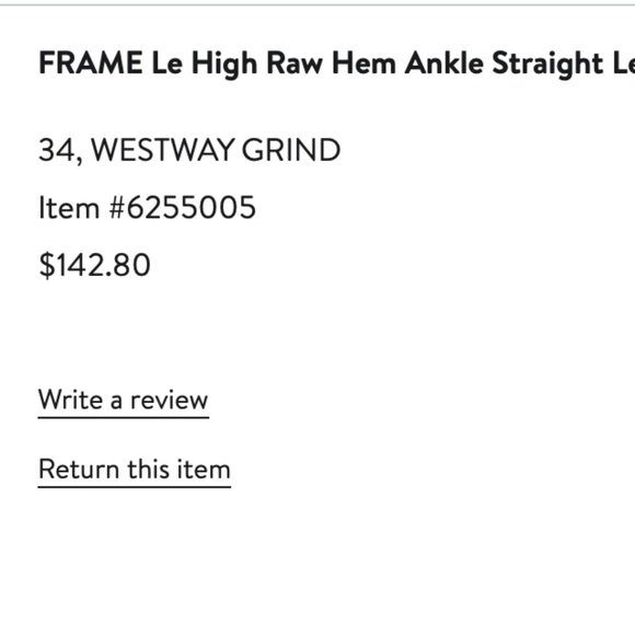 GORGEOUS Frame jeans - Size 34 - Picture 6 of 6